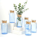 Mason Jars for Centerpiece Glass Flower Bud Vase Blue Vases, 6 Pc by Unknown
