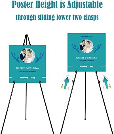 JIUYE 6Pack 63in Easel Stand for Signs,Instant Floor Display Easels - Image 6