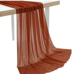 Pack of 45 Yard Chiffon Drapery Fabric, 60" Wide, Multiuse - Terracotta by MDS