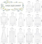 SUPMIND 12pcs Glass Bud Vase Set, Clear Small Flower Vases for Centerpieces - Image 3