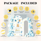 6FT Personalized Foam Arch Backdrop Board with Name Date, 6.6ft Custom Foam Board Backdrop for Parties Baby Shower Ceremony Welcome Entrance Decor for Pregnant Women Mom Wife - Image 5