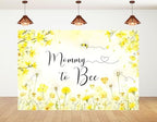 8x6ft Mommy to Bee Backdrop Baby Shower Party Sweet as Can Gender Reveal Wildflower Floral Honeycomb Photography Background Party Banner Decorations Photo Studio Props by Unknown