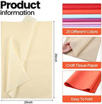 Yahenda 500 Sheets 25 Color Gift Bags Tissue Paper Bulk Art Craft Wrapping Tissue Paper for Decorative DIY Flowers Birthday Festival Gift Wrap (26 x 20 Inch) - Image 2