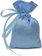 Darling Souvenir 50 Satin Drawstring Gift Pouch Small Wedding Party Favors Bag - 8" x 10" inches Baby Shower Thank You Pouches- Sky Blue by DarlingSouvenirMADEWITHLOVE