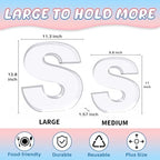 13.8" Extra Large Acrylic Letter Charcuterie Board Box, Reusable Fillable Letter Cake Candy Dish Display Serving Tray for Birthday Anniversary Party Decoration (S) - Image 2