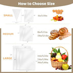 WIKDAY Clear Gift Bags 100 PCS 24x30 Inche Cellophane Wrap for Gift Baskets - Image 6