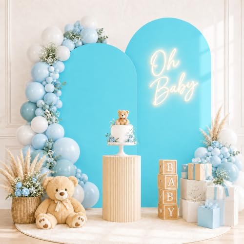 2 Pack Arch Backdrop Stand and Cover Set (7.2FT/6FT), Balloon Arch Stand - Image 6