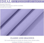 Showgeous 90 Inch Lavender Round Tablecloths, Polyester Table Covers - Image 5