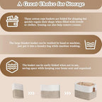 Goodpick 50L Large Woven Rope Storage Basket, Rectangle, Brown - Image 7