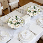 6 PCS White Roses Flower Balls for Centerpieces - Image 3