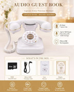 Audio Guest Book Phone, Wedding Guest Book Alternative, White - Image 2