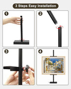Adjustable Tabletop Easel Stand, 29" H Black 2 Pack - Image 6