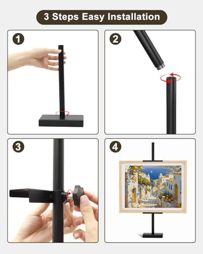Adjustable Tabletop Easel Stand, 29" H Black 2 Pack - Image 6