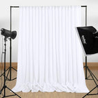 White Backdrop Curtains 20ftx10ft Wedding Polyester Photo Drapes - Image 6