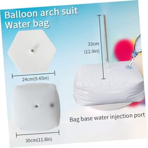 Balloon Arch Kit with Fiber Pole and Water Bags, White - Image 2