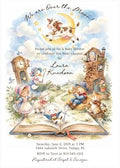 Nursery Rhyme Over the Moon Storybook Baby Shower Invitation, Custom Edited and Printed Invitations by Handmade