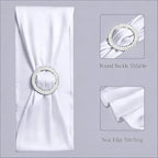 Spandex Chair Sashes, White, Pack of 50 - Image 4