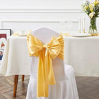 Gold Satin Chair Sashes, 6 x 108 inch, 50 Pcs - Image 4