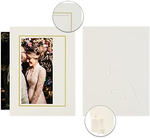 Golden State Art, Paper Picture Frames, 4X6, Ivory Gold Lining, 50 Pack - Image 5