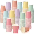 Mimorou 300 Pack 8 oz Disposable Paper Cups, Macarons by Mimorou