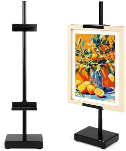 Adjustable Tabletop Easel Stand, Black 17" H Easels for Display by Victawks