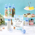 Trelaco 12 Pcs Baby Shower Bottle Chug Game, Bear, Blue - Image 4