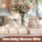 Threehoney 12 Pcs Baby Shower Mini Carriage Decoration Brown Bear Color Metal Wired Fillable Candy Stroller Baby Shower Table Centerpiece for Guest Gender Reveal Wedding Party Favor Gift - Image 4