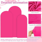 FOTSHARER Hot Pink Arch Cover Set of 3 Spandex Arch Backdrop Cover Pink (7.2FT, 6.6FT, 6FT) Wedding Arch Stand Covers for Chiara Backdrop Stand Covers for Birthday Party Banquet Indoor Outdoor Decor - Image 3