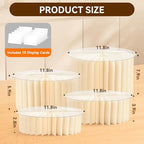 AuntyFey Buffet Risers, Food Risers for Buffet Table, Party display stands for food, Foldable risers for table display, Cupcake Display stands for food for, Party, Wedding, Food (4 Pcs) - Image 3
