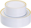 Goodluck 120PCS Gold Plastic Plates, Heavy Duty Disposable Gold Plates by GoodLuck