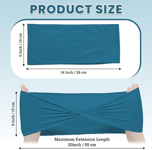 MDS Pack of 250 Spandex Chair Sashes Without Slider Buckles – Dark Teal - Image 2