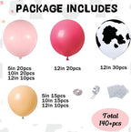 Cowgirl Pink Balloons Arch Garland Kit, Cow Print Farm Animal Balloons for Bachelorette Party, Birthday Party Baby Shower Bridal Shower Wedding Supplies Cow Theme Party Decorations-Pink - Image 2