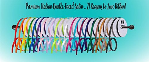 Jillson Roberts Bulk 1-Inch Double Faced Satin Ribbon Available in 20 Colors, Red, 100 Yard Spool (BFR1009) - Image 2
