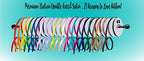 Jillson Roberts Bulk 1-Inch Double Faced Satin Ribbon Available in 20 Colors, Black, 100 Yard Spool (BFR1021) - Image 2