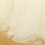 Suppromo Ivory Tulle Table Skirts for Rectangle Tables or Round Tables 9ft Tutu Table Skirt Cloth for Bridal Shower Birthday Party Baby Shower Gender Revea Banquet Decorations - Image 6