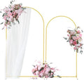 Bazen Wedding Arch Backdrop Stand 7.2FT, 6.6FT Set of 2 Metal Arch Backdrop Stand for Birthday Party Wedding Ceremony Bridal Baby Shower Banquet Party Event Decor by Bazen