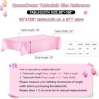 Hot Pink Wedding Sequin Tablecloth 90x156inch Rectangle Glitter Table Cloth - Image 5