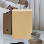 Vintage Kraft Paper Envelopes 50Pcs Glue Free Self Sealing File Bags - Image 5