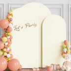 Wokceer Arch Backdrop Cover 8FT,7.2FT,6.6FT Ivory Arch Covers Stretchy - Image 3