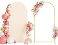 Wokceer 6.6FT Arch Backdrop Stand and Cover Set,Arch Stand with Beige Cover by Wokceer