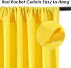 Yellow Backdrop Curtains 30ftx10ft Birthday Polyester Photo Drapes - Image 6