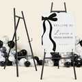 Black Easel Stand for Sign, 4-Tier Display Easel with Adjustable Chain by Semoprus
