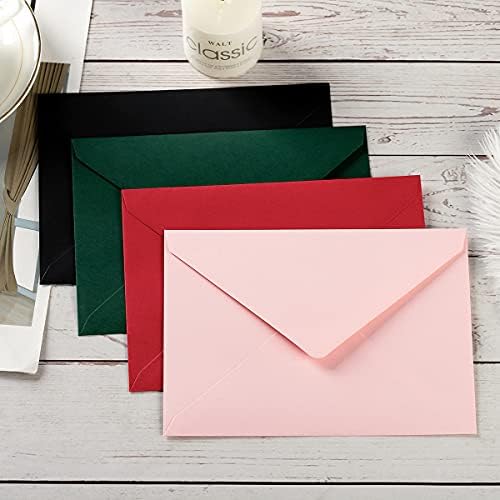 100 Pieces A7 Envelopes 5x7 Black, 5.24 x 7.24 Inches (Pack of 2) - Image 4