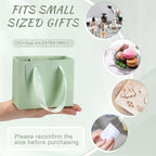Zhanmai 4.7 x 2.4 x 3.9 Inch 100 Pcs Mini Gift Bags Bulk, Sage Green - Image 4
