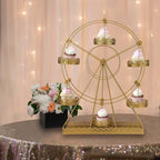 Efavormart 2 Sets of Large Metallic Gold Bird Cage Wedding Centerpiece Table Party Decor All Occasions - 9",13" Tall by efavormart