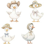 Honoson 4 Pcs Large 30" One Silly Goose Birthday Cardboard Cutouts Standup Silly Goose Baby Shower Backdrop 1st Birthday Party Decorations for Lawn Yard Signs Photo Booth Props Supplies by Honoson