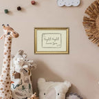 Vintage Gold Framed Wall Art Cute Night Night Love You Quote Wall Decor Picture Mid Century Modern Sign Poster Canvas Painting Print for Bedroom Living Kid Room 12x16 inch - Image 5