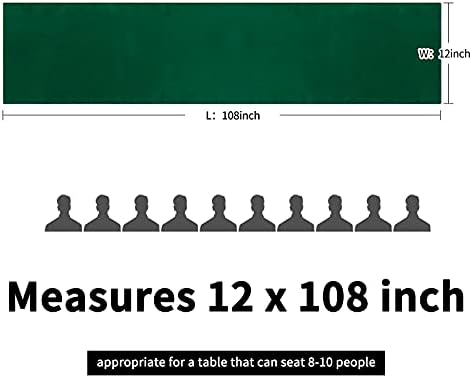 24 Pack Forest Green Satin Table Runners 12 x 108 Inch Long Table Runners for Rectangle Round Tables,Smooth Table Runner for Wedding, Birthday Party Banquets Graduation Engagements Decoration - Image 6