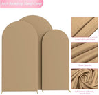 Wokceer Arch Backdrop Cover Khaki Arch Covers Stretchy 7.2FT,6.6FT,6FT - Image 5