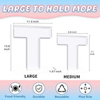 13.8" Extra Large Acrylic Letter Charcuterie Board Box, Reusable Fillable Letter Cake Candy Dish Display Serving Tray for Birthday Anniversary Party Decoration (T) - Image 2